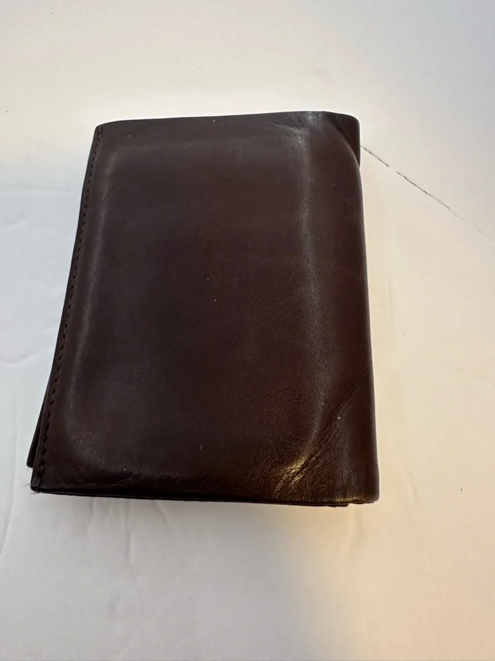 DKNY Dark Brown Leather Bi-Fold Wallet